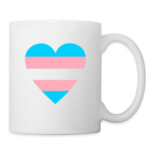 Charger l'image dans la galerie, Mug coeur trans - white