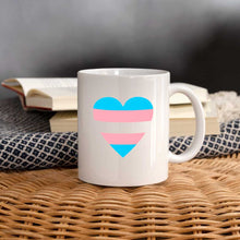 Charger l'image dans la galerie, Mug coeur trans - white