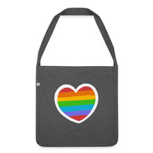 Charger l'image dans la galerie, Sac LGBT COEUR (sac bandoulière) - dark grey heather