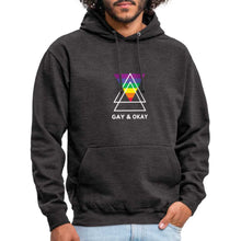 Charger l'image dans la galerie, Sweat-shirt à capuche Gay & OK - charcoal grey