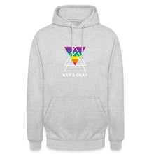 Charger l'image dans la galerie, Sweat-shirt à capuche Gay & OK - light heather grey