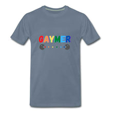 Charger l'image dans la galerie, Tee shirt LGBT "GAYMER" masc. - steel blue