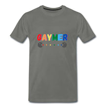 Charger l&#39;image dans la galerie, Tee shirt LGBT &quot;GAYMER&quot; masc. - asphalt
