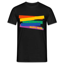 Charger l&#39;image dans la galerie, T-shirt Happy Pride - black
