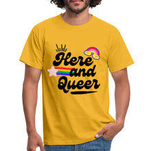 Charger l'image dans la galerie, T-shirt Here and Queer - yellow