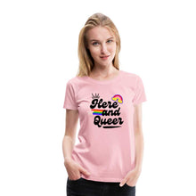 Charger l'image dans la galerie, T-shirt Here and Queer - rose shadow