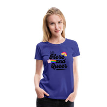 Charger l'image dans la galerie, T-shirt Here and Queer - royal blue