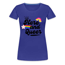 Charger l'image dans la galerie, T-shirt Here and Queer - royal blue