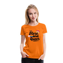 Charger l'image dans la galerie, T-shirt Here and Queer - orange