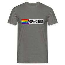 Charger l&#39;image dans la galerie, T-shirt Homophobia - graphite grey
