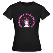 Charger l'image dans la galerie, T-shirt Licornasse et fière.e de l'être - noir