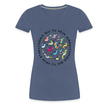 Charger l&#39;image dans la galerie, T-shirt Licornes - heather blue
