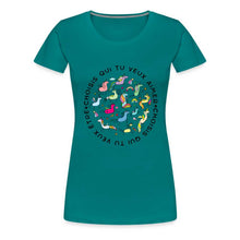 Charger l&#39;image dans la galerie, T-shirt Licornes - diva blue
