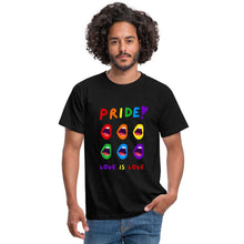Charger l'image dans la galerie, T-shirt Love Is Love - black