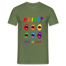 Charger l'image dans la galerie, T-shirt Love Is Love - military green