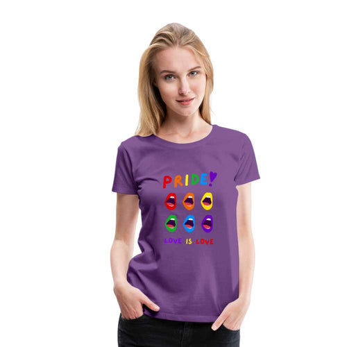 T-shirt Love is Love - purple