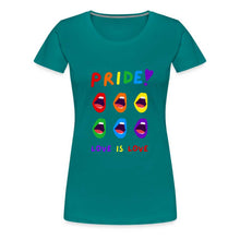 Charger l'image dans la galerie, T-shirt Love is Love - diva blue