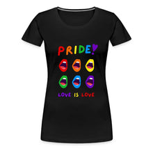 Charger l'image dans la galerie, T-shirt Love is Love - black