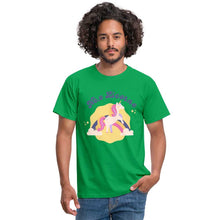 Charger l'image dans la galerie, T-shirt Né.e licorne - kelly green