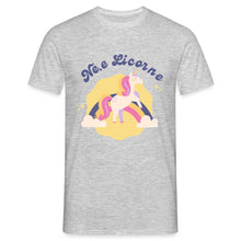 Charger l'image dans la galerie, T-shirt Né.e licorne - heather grey