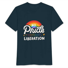 Charger l'image dans la galerie, T-shirt No pride without liberation - navy