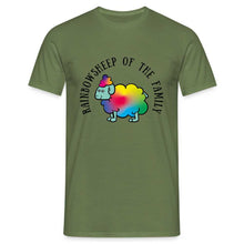 Charger l'image dans la galerie, T-shirt Raibow sheep of the familiy - military green