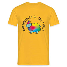 Charger l&#39;image dans la galerie, T-shirt Raibow sheep of the familiy - yellow
