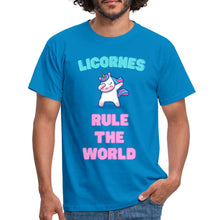 Charger l'image dans la galerie, T-shirt licornes rule the world - royal blue