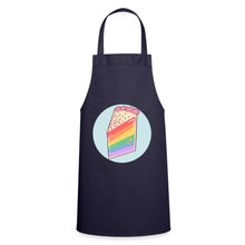 Charger l'image dans la galerie, Tablier de cuisine LGBT PIECE OF CAKE RAINBOW - navy