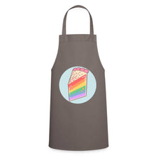 Charger l'image dans la galerie, Tablier de cuisine LGBT PIECE OF CAKE RAINBOW - grey