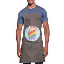 Charger l'image dans la galerie, Tablier de cuisine LGBT PIECE OF CAKE RAINBOW - grey