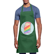 Charger l'image dans la galerie, Tablier de cuisine LGBT PIECE OF CAKE RAINBOW - green