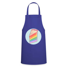Charger l'image dans la galerie, Tablier de cuisine LGBT PIECE OF CAKE RAINBOW - royal blue