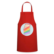 Charger l'image dans la galerie, Tablier de cuisine LGBT PIECE OF CAKE RAINBOW - red