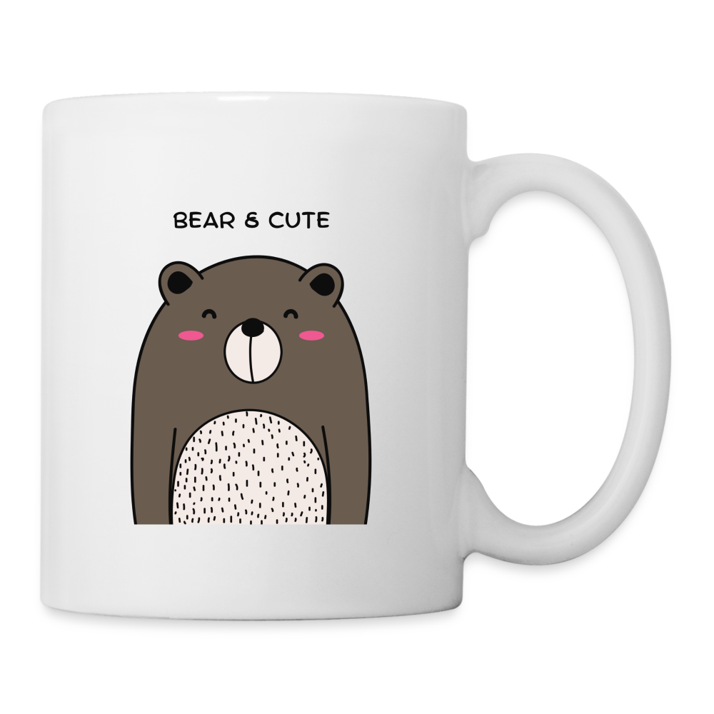 Mug Bear & Cute - blanc