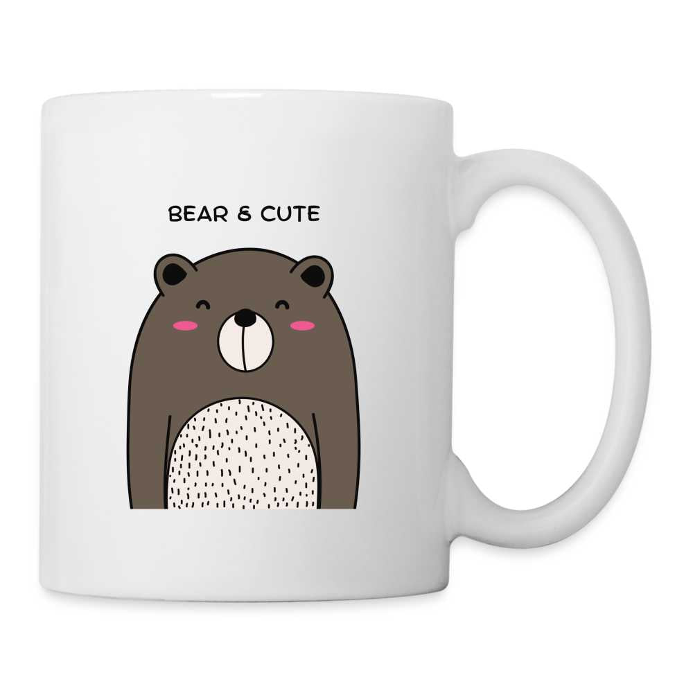Mug Bear & Cute - white