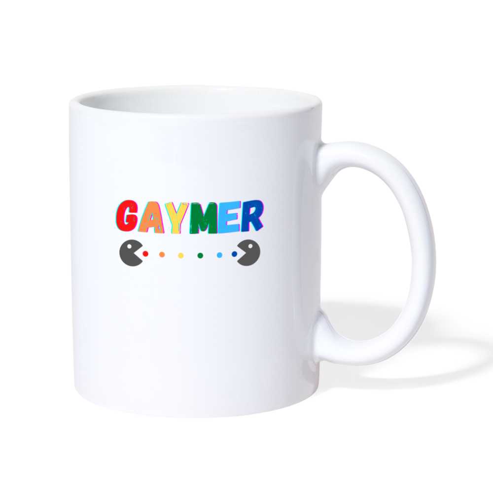 Mug LGBT GAYMER - white