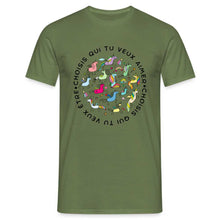 Charger l&#39;image dans la galerie, T-shirt Choisis qui tu veux aimer - military green
