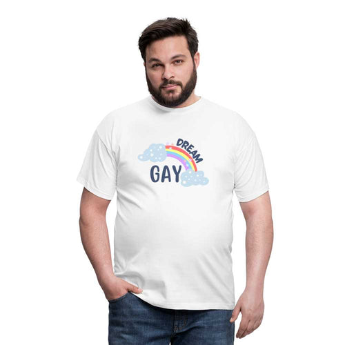 T-shirt Dream Gay - blanc