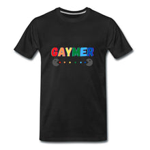 Charger l&#39;image dans la galerie, Tee shirt LGBT &quot;GAYMER&quot; masc. - black
