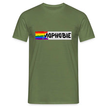 Charger l&#39;image dans la galerie, T-shirt Homophobia - military green
