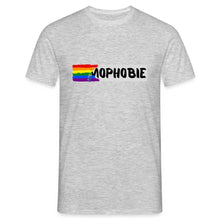 Charger l&#39;image dans la galerie, T-shirt Homophobia - heather grey
