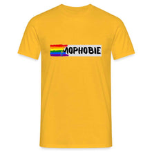 Charger l&#39;image dans la galerie, T-shirt Homophobia - yellow
