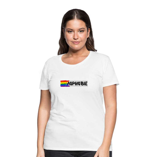 T-shirt Homophobia - white