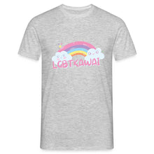 Charger l&#39;image dans la galerie, T-shirt LGBTKAWAI - heather grey
