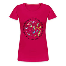 Charger l&#39;image dans la galerie, T-shirt Licornes - dark pink
