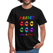 Charger l&#39;image dans la galerie, T-shirt Love Is Love - black
