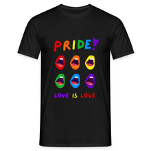 Charger l&#39;image dans la galerie, T-shirt Love Is Love - black
