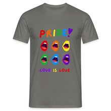 Charger l&#39;image dans la galerie, T-shirt Love Is Love - graphite grey
