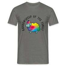 Charger l&#39;image dans la galerie, T-shirt Raibow sheep of the familiy - graphite grey
